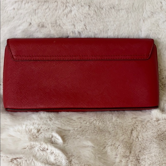KATE SPADE Red Saffiano Leather Clutch - Picture 4 of 4